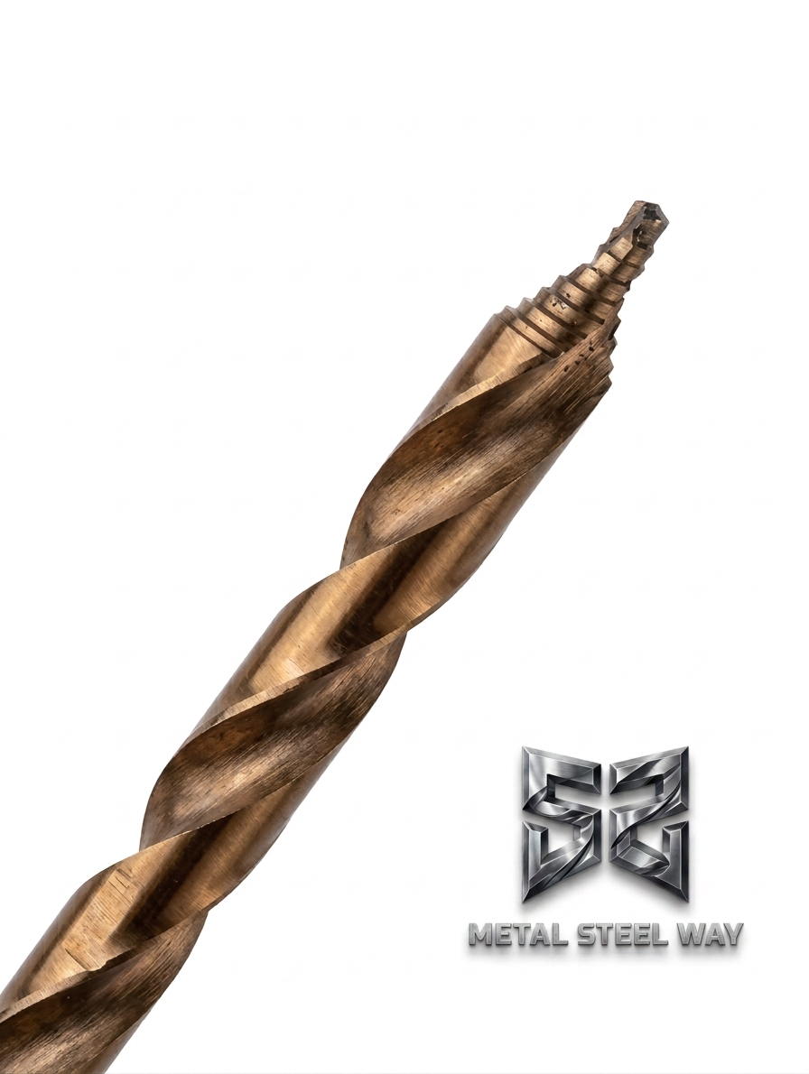 Pack 4 Brocas Premium HSS-Co M35 de punta piramidal escalonada — 6,5mm, 7,5mm, 8,5mm y 9,5mm